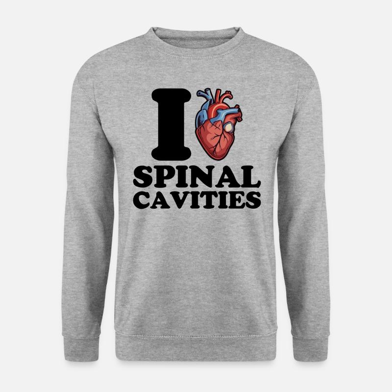 I love spinal cavities - Unisex Sweatshirt - salt & pepper