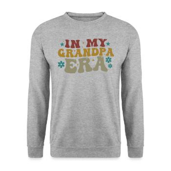In My Grandpa Era - Sweat-shirt Unisexe - gris chiné - Devant - Alina (178cm) & Michal (187cm)
