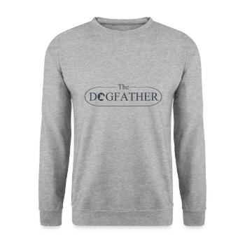The Dogfather Der Hundevater - Unisex Pullover - Weißgrau meliert - Vorne - Alina (178cm) & Michal (187cm)