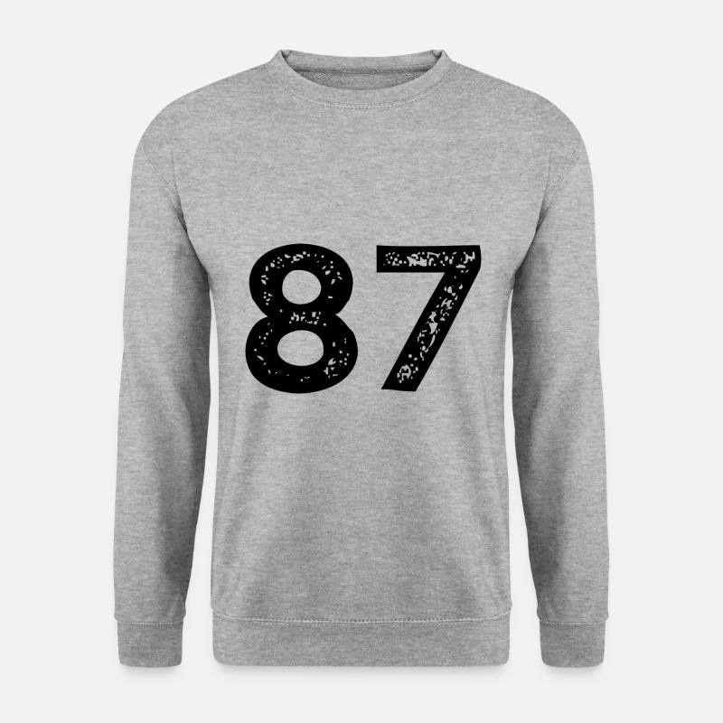 87 Number jersey - Unisex Sweatshirt - salt & pepper