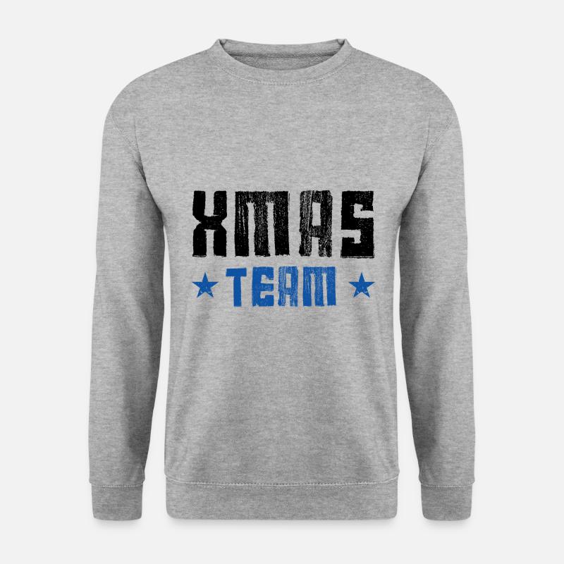 Xmas Team - Unisex Pullover - Weißgrau meliert