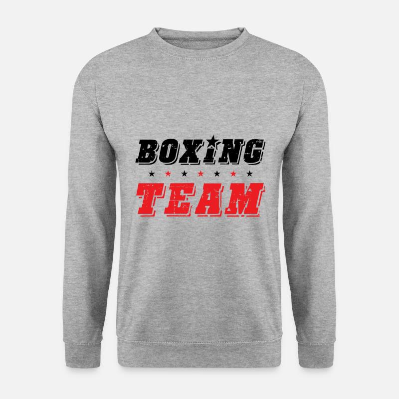 Boxing Team - Unisex Pullover - Weißgrau meliert