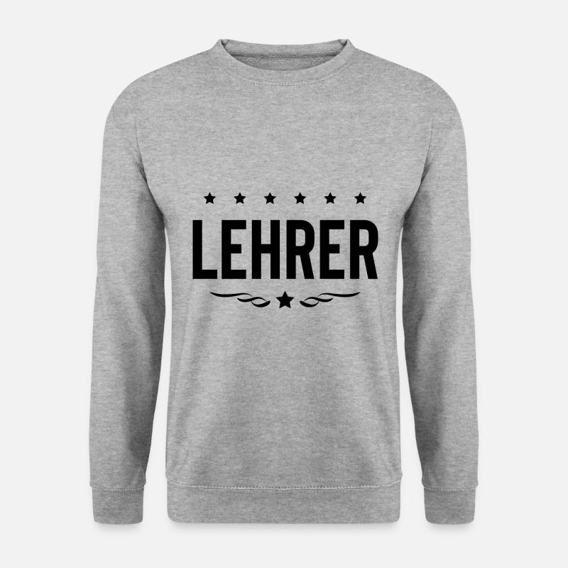 Lehrer Beruf - Unisex Pullover - Weißgrau meliert