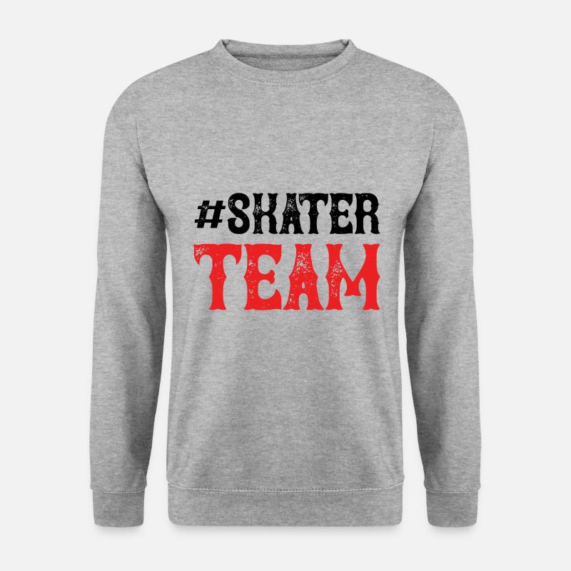 Skater Team - Unisex Pullover - Weißgrau meliert