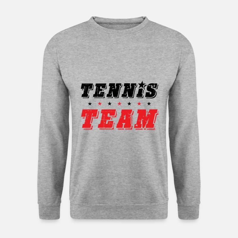 Tennis Team - Unisex Pullover - Weißgrau meliert