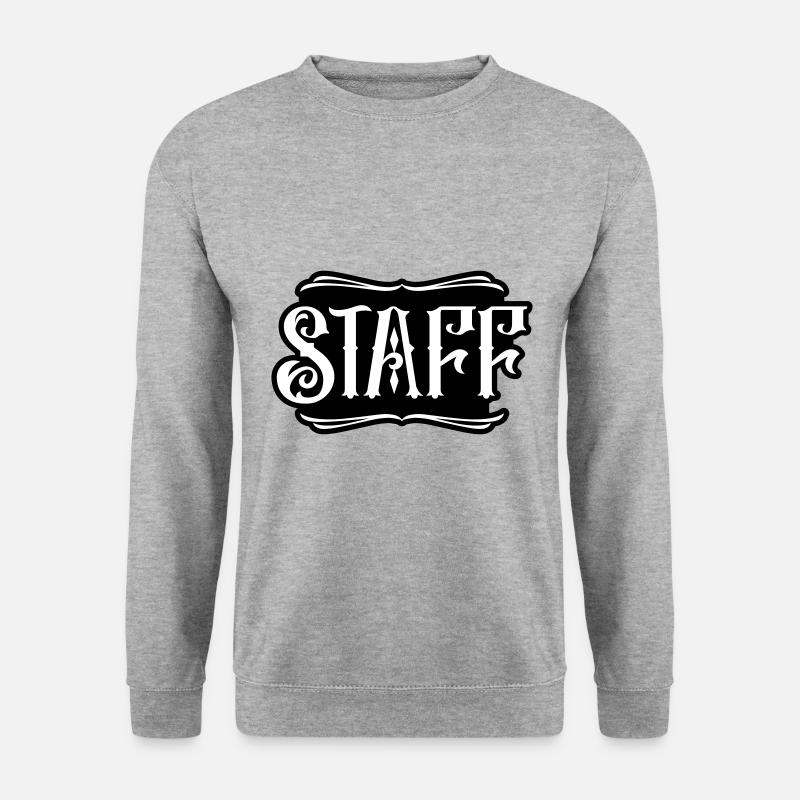 Staff Mitglied - Unisex Pullover - Weißgrau meliert