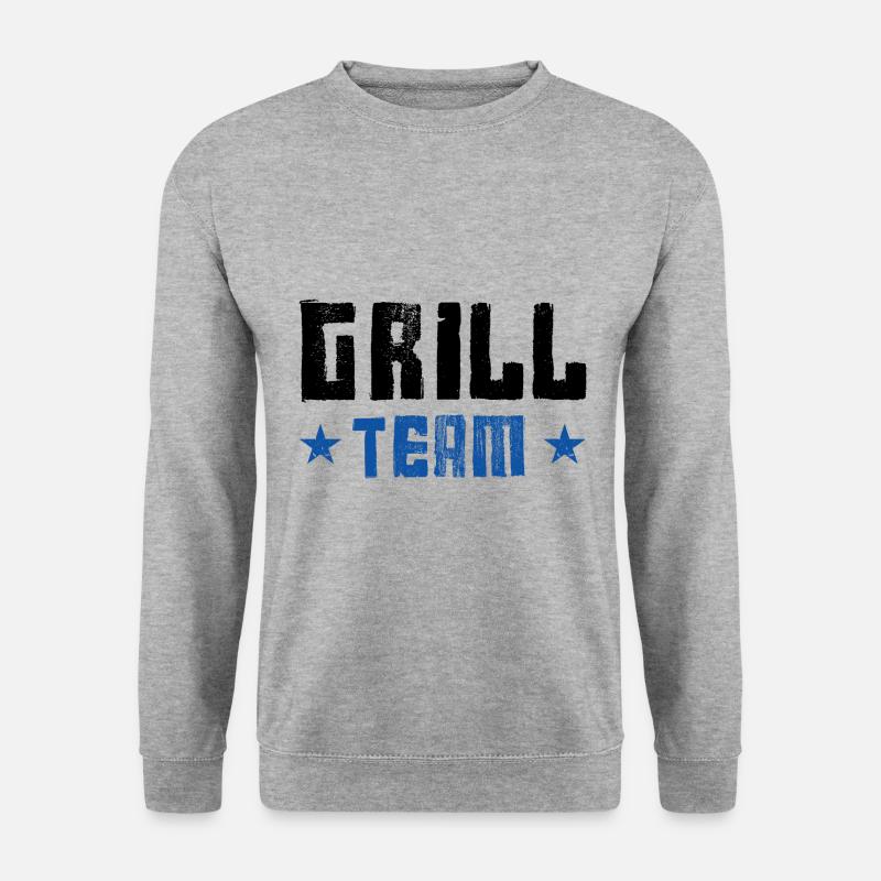 Grill Team - Unisex Pullover - Weißgrau meliert