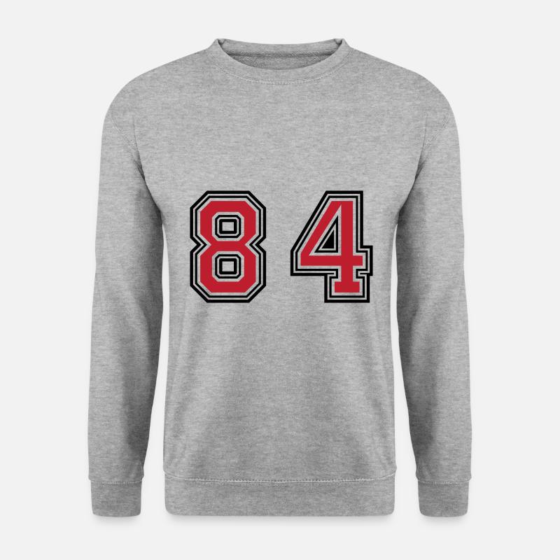 84 Number Symbol - Unisex Sweatshirt - salt & pepper