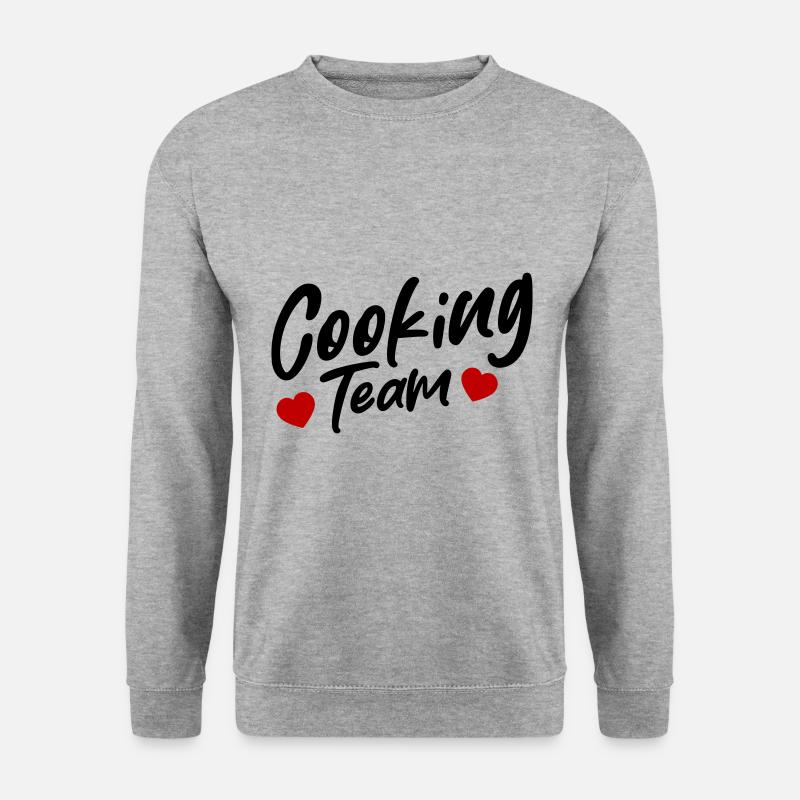 Cooking Team - Unisex Pullover - Weißgrau meliert