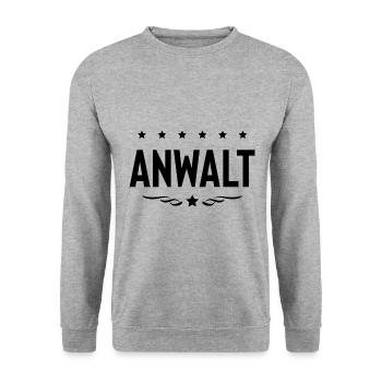 Anwalt Beruf - Unisex Pullover - Weißgrau meliert - Vorne - Alina (178cm) & Michal (187cm)