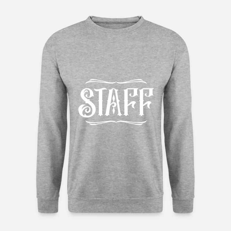 Staff Mitglied - Unisex Pullover - Weißgrau meliert