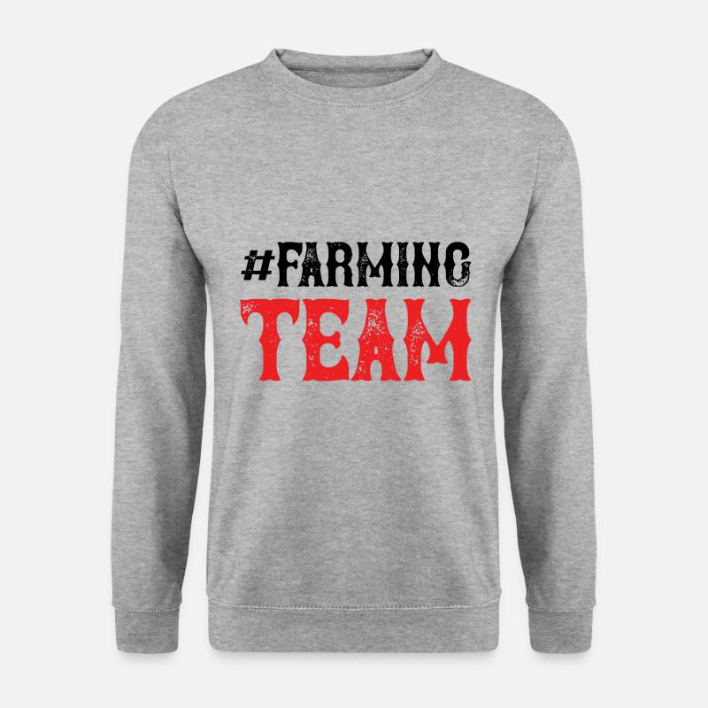 Farming Team - Unisex Pullover - Weißgrau meliert