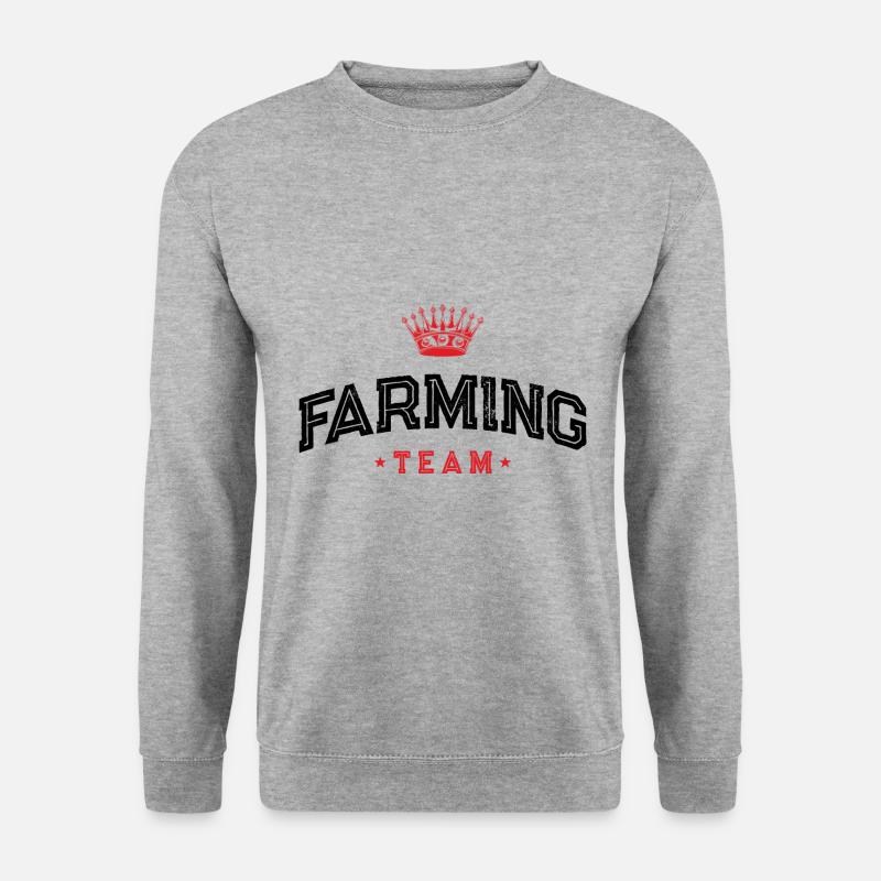 Farming Team - Unisex Pullover - Weißgrau meliert