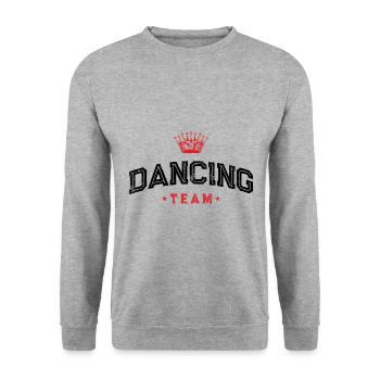 Équipe de danse - Sweat-shirt Unisexe - gris chiné - Devant - Alina (178cm) & Michal (187cm)