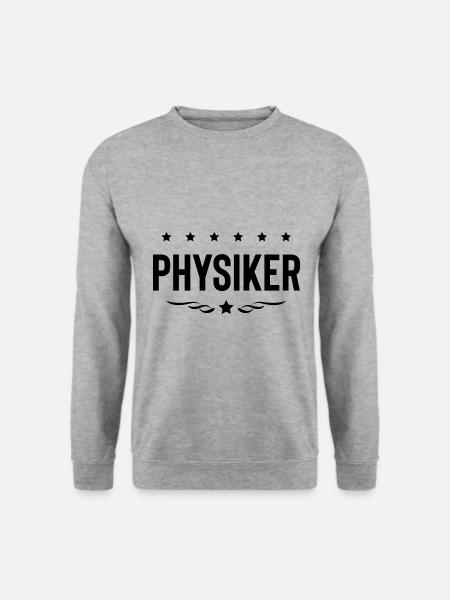 Physiker Beruf - Unisex Pullover - Weißgrau meliert
