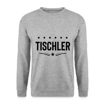 Tischler Beruf - Unisex Pullover - Weißgrau meliert - Vorne - Alina (178cm) & Michal (187cm)