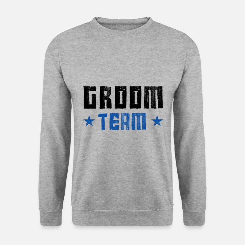 Groom Team - Unisex Pullover - Weißgrau meliert