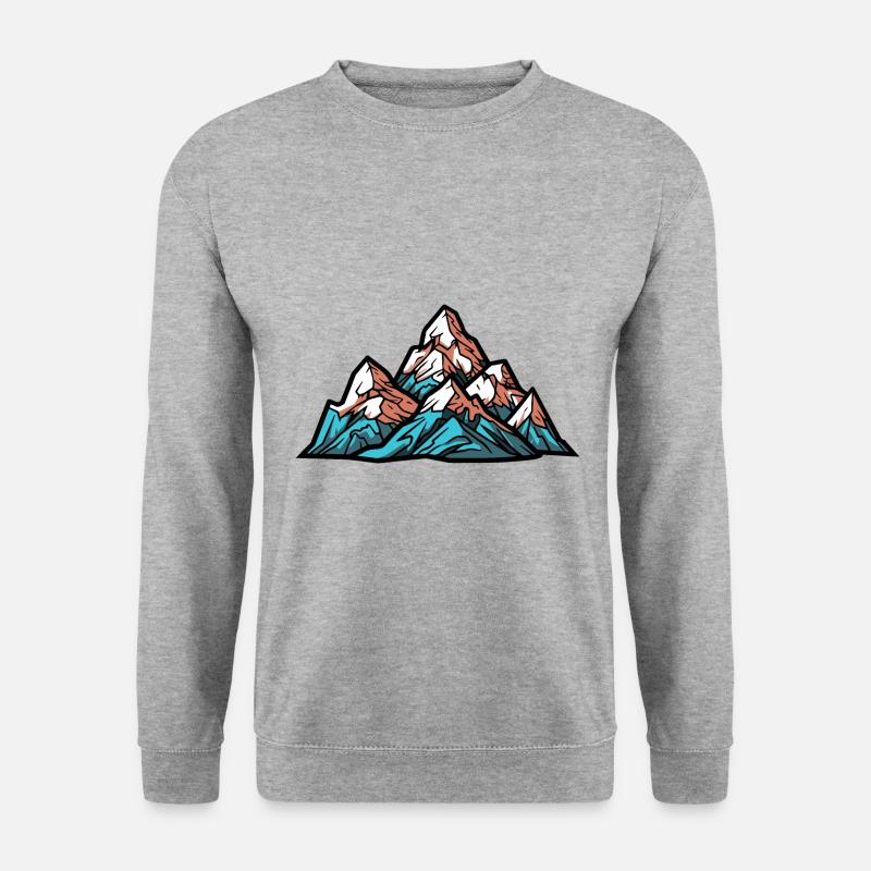 Mountains Alps Symbol - Unisex Sweatshirt - salt & pepper