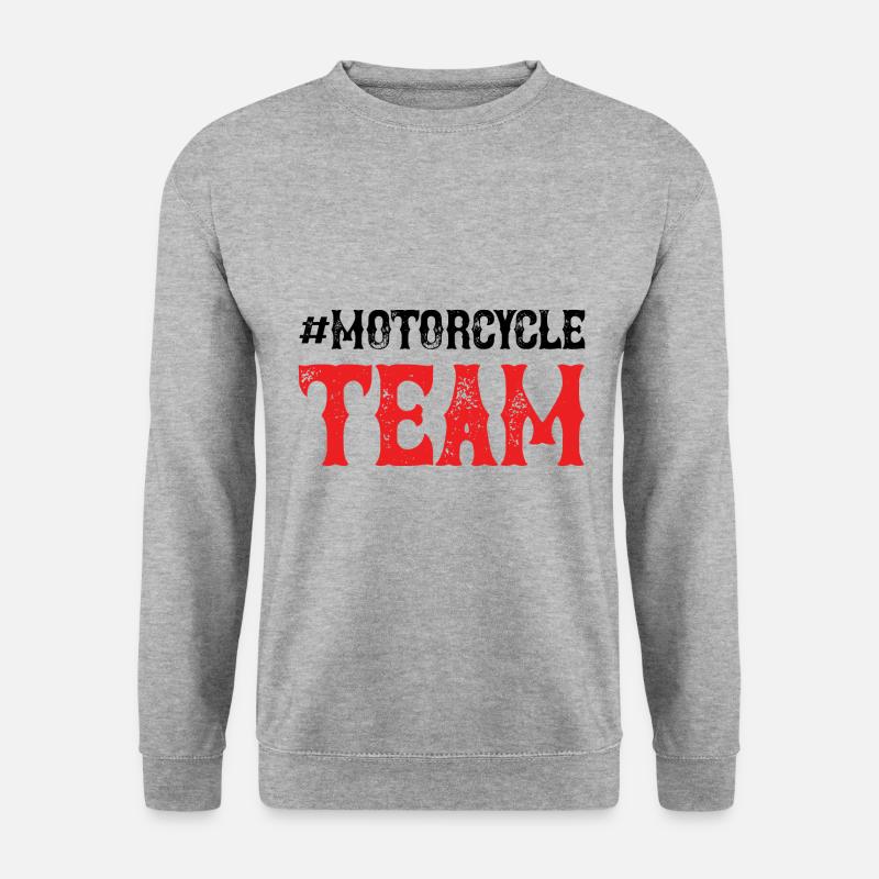 Motorcycle Team - Unisex Pullover - Weißgrau meliert
