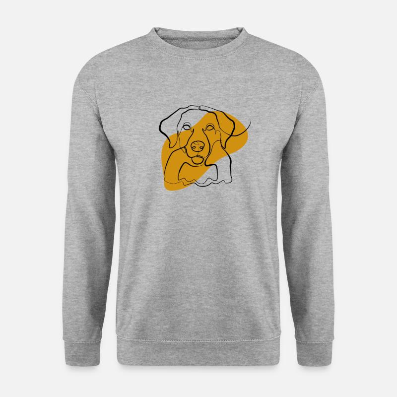 Labrador - Unisex Pullover - Weißgrau meliert
