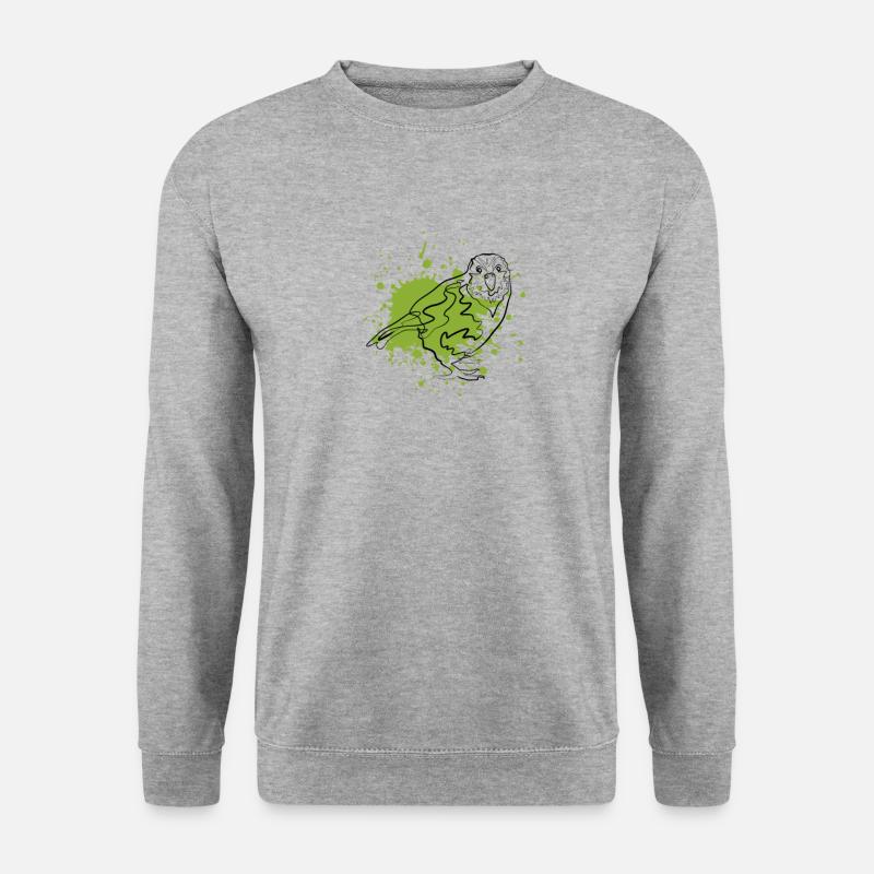 Kakapo - Unisex Pullover - Weißgrau meliert