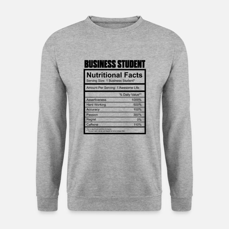 BWL Student - Unisex Pullover - Weißgrau meliert