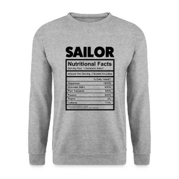 Sailor voile - Sweat-shirt Unisexe - gris chiné - Devant - Alina (178cm) & Michal (187cm)