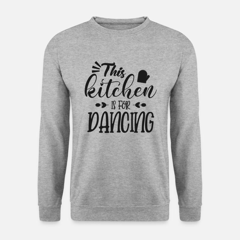 Küche - Unisex Pullover - Weißgrau meliert