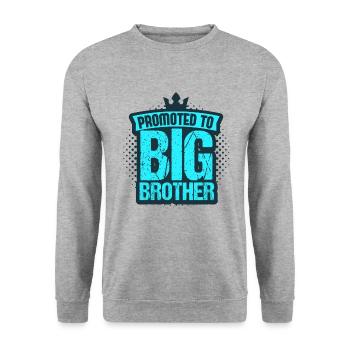 Grand frère - Sweat-shirt Unisexe - gris chiné - Devant - Alina (178cm) & Michal (187cm)