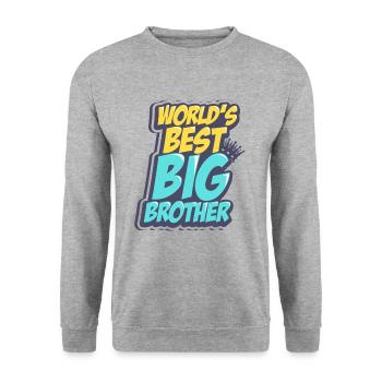 Meilleur grand frère - Sweat-shirt Unisexe - gris chiné - Devant - Alina (178cm) & Michal (187cm)
