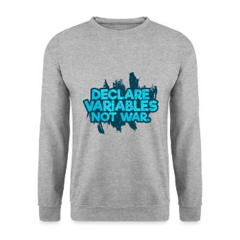 Program - Unisex Sweatshirt - salt & pepper - Front - Alina (178cm) & Michal (187cm)