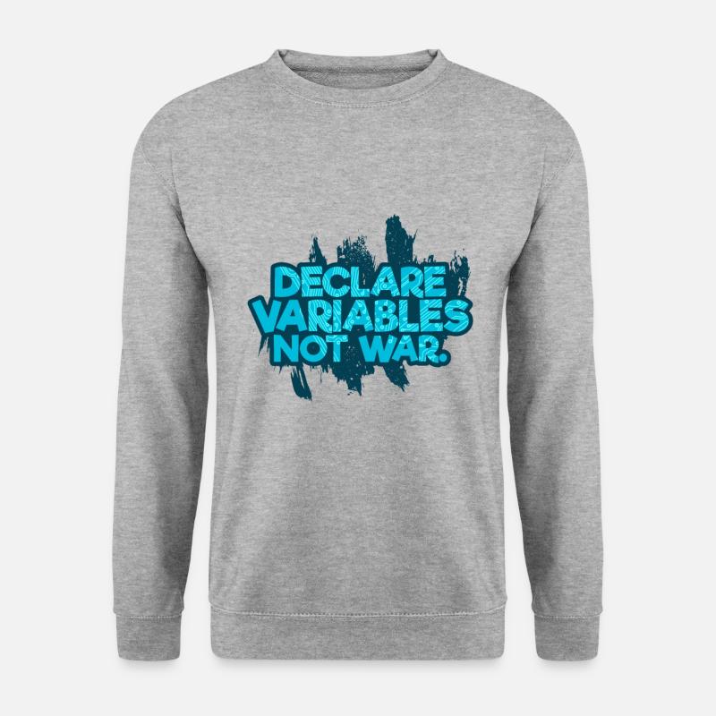 Programmieren - Unisex Pullover - Weißgrau meliert