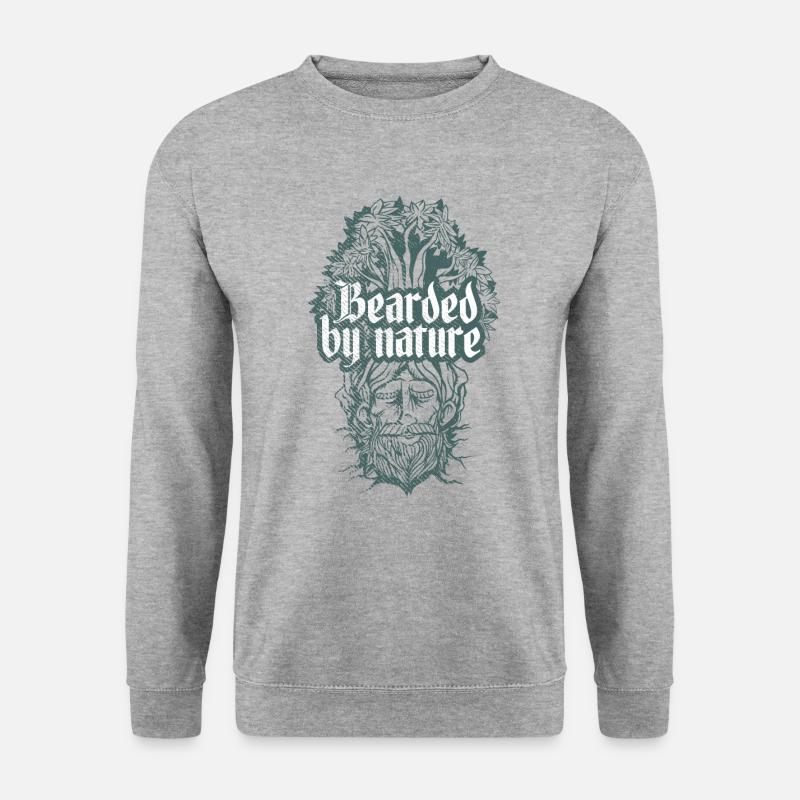 Bart - Unisex Pullover - Weißgrau meliert