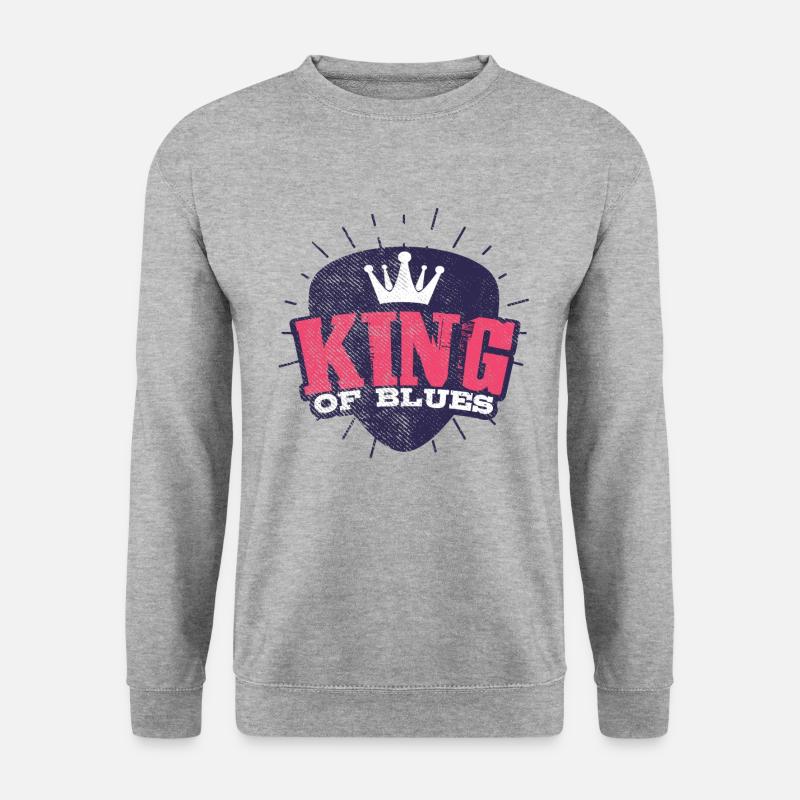 Blues Musik - Unisex Pullover - Weißgrau meliert