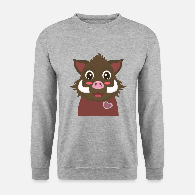 Wild boar comic - Unisex Sweatshirt - salt & pepper