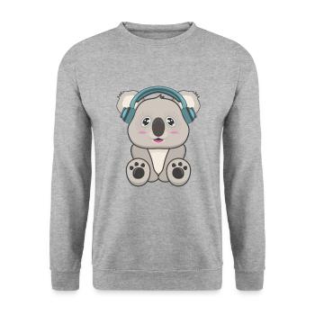 Koala music - Unisex Sweatshirt - salt & pepper - Front - Alina (178cm) & Michal (187cm)