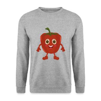 Paprika comic - Unisex Sweatshirt - salt & pepper - Front - Alina (178cm) & Michal (187cm)