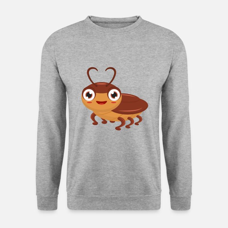 Kakerlake - Unisex Pullover - Weißgrau meliert