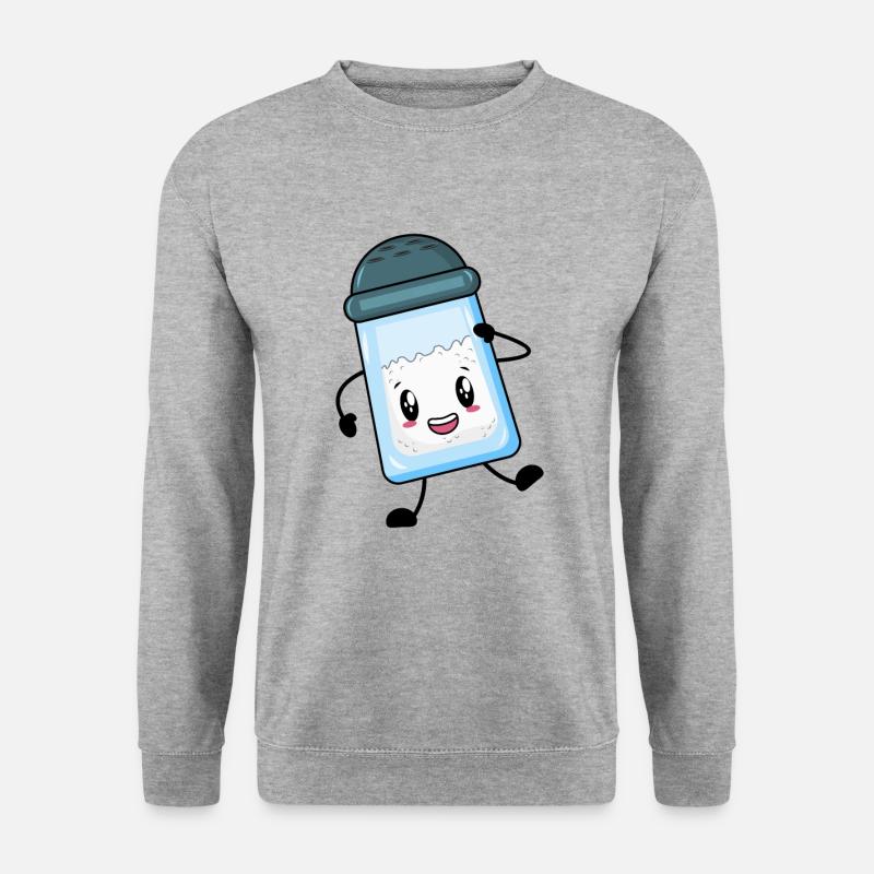 Salz - Unisex Pullover - Weißgrau meliert