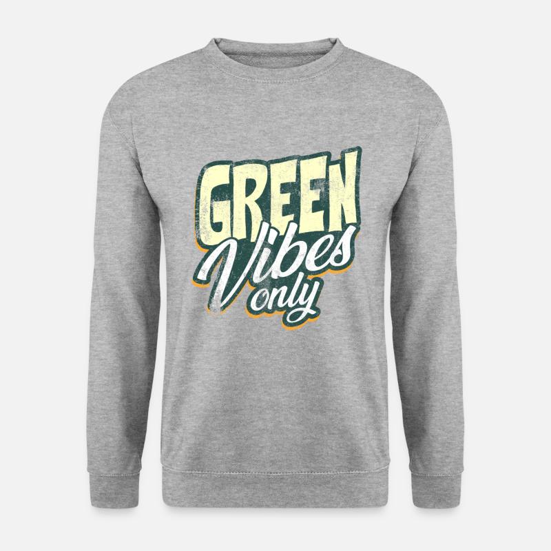 Umweltschutz Vegan - Unisex Pullover - Weißgrau meliert
