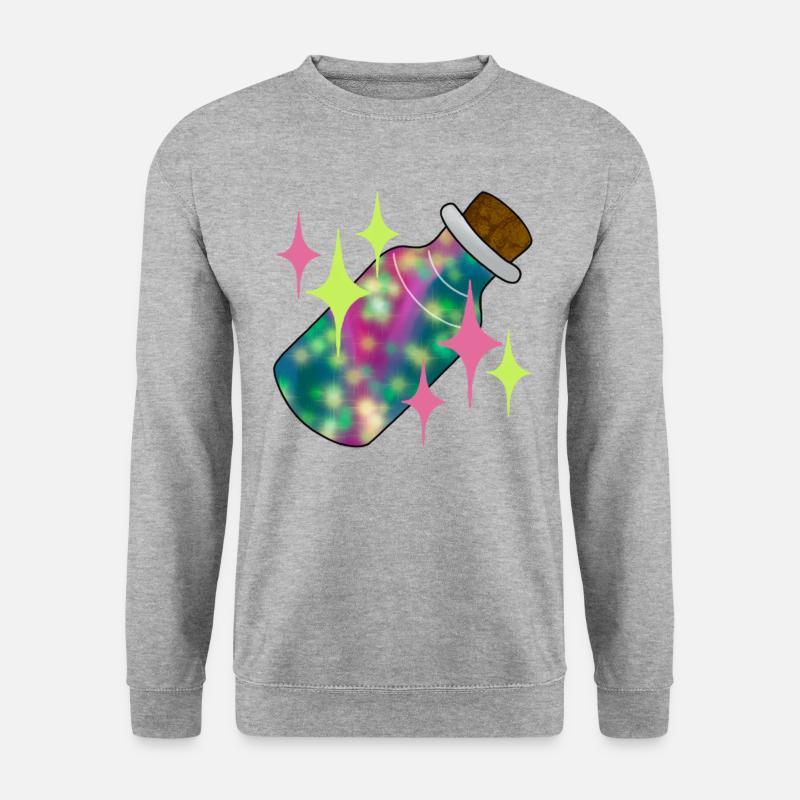 Feenstaub - Unisex Pullover - Weißgrau meliert