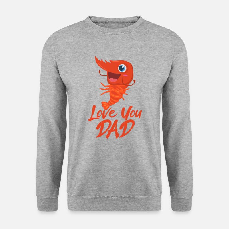Elsker dig far - Unisex sweater - hvidgrå meleret
