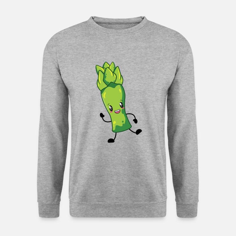 Spargel - Unisex Pullover - Weißgrau meliert