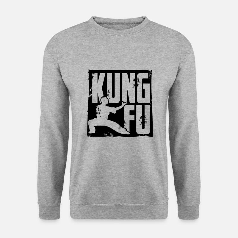 Kung Fu - Unisex Pullover - Weißgrau meliert