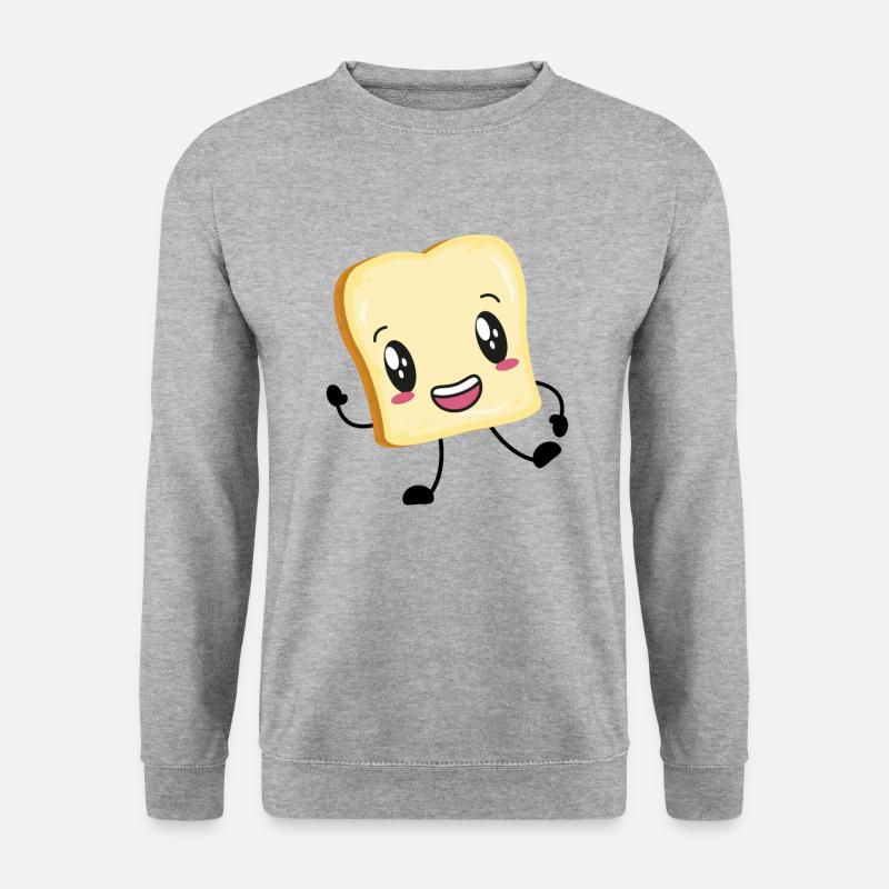 Toast - Unisex Pullover - Weißgrau meliert