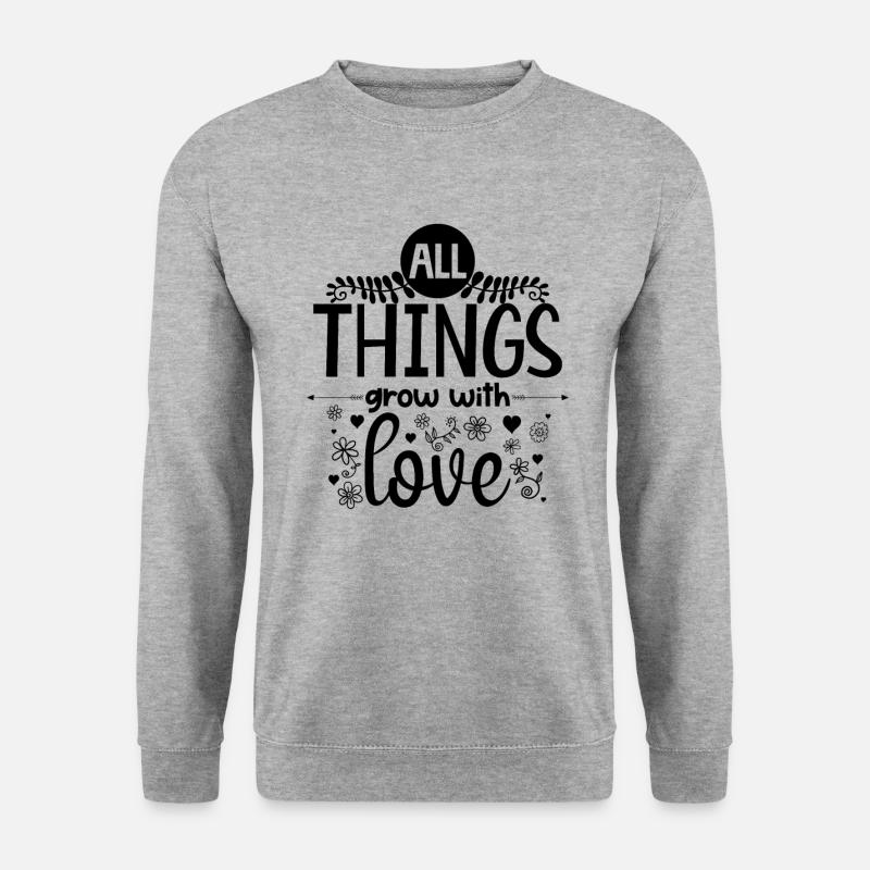 Garten Gärtner - Unisex Pullover - Weißgrau meliert