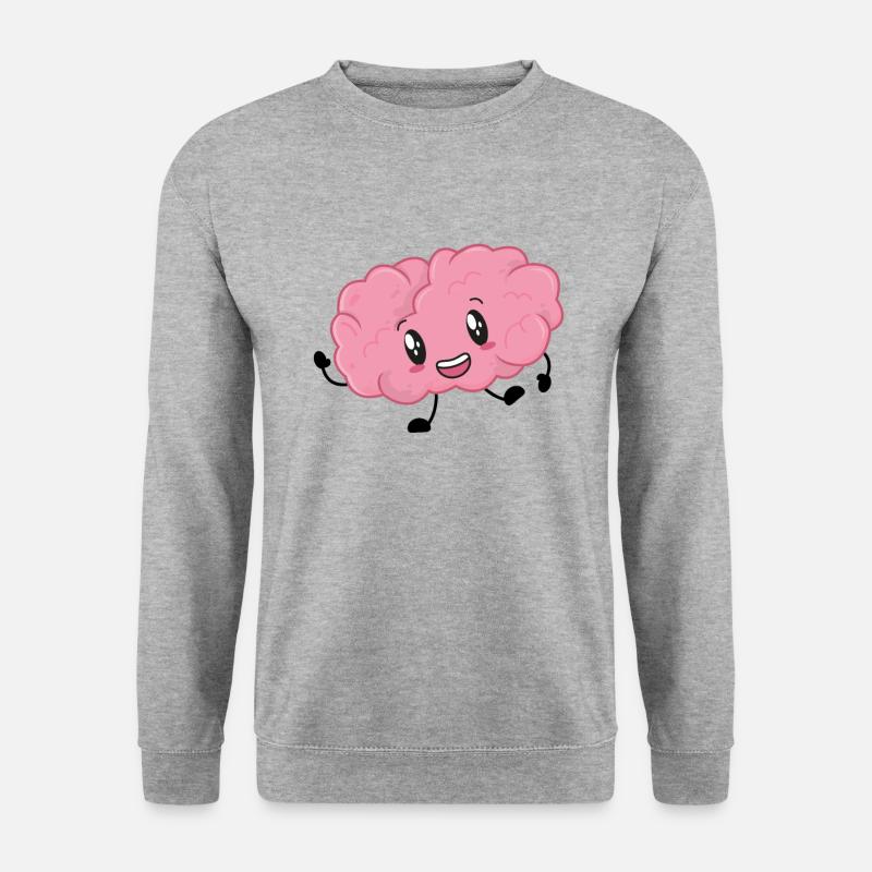 Brain school student smart - Unisex Sweatshirt - salt & pepper