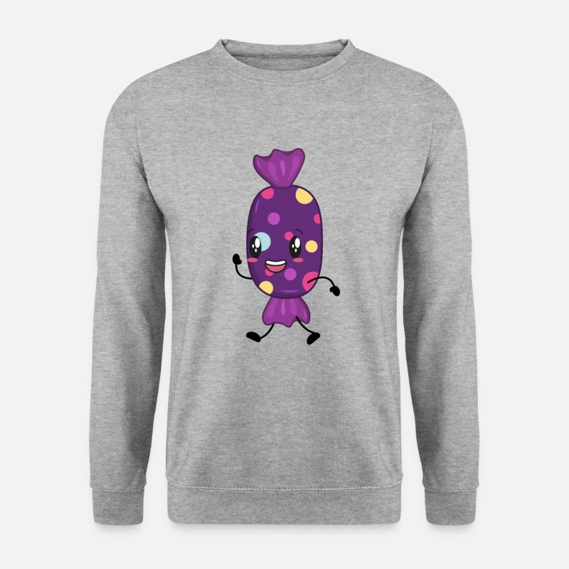 Bonbon - Unisex Pullover - Weißgrau meliert