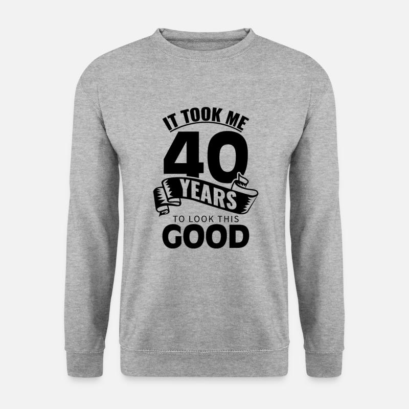 40 ans 40 ans - Sweat-shirt Unisexe - gris chiné