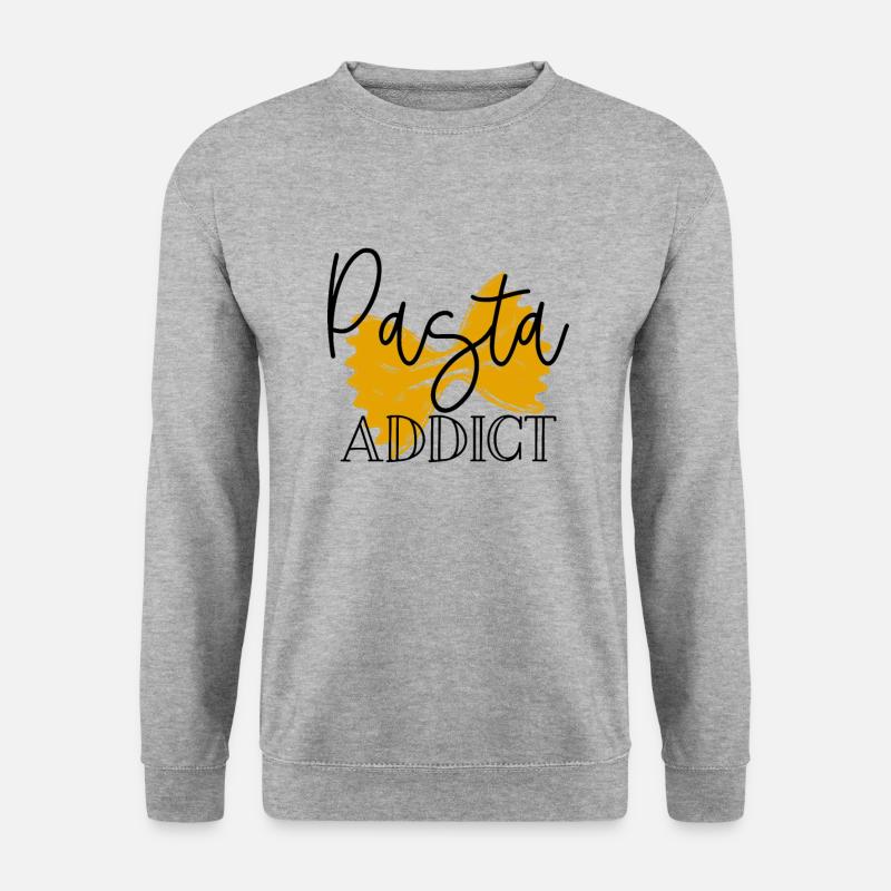 Pasta Nudeln - Unisex Pullover - Weißgrau meliert